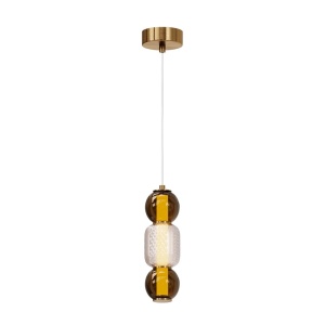 Pendul LED design modern decorativ Drop auriu - Img 1