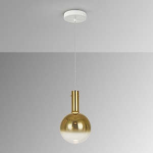 Pendul LED design modern Matices alb/auriu 142682 universul-luminii.ro