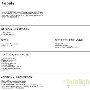 Pendul LED design modern Nebula SV-584102 - Img 3
