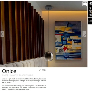Pendul LED design modern Onice - Img 5