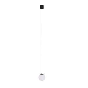 Pendul LED design tehnic Luna negru, 3000K