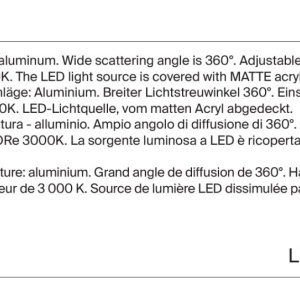 Pendul LED design tehnic Ray auriu mat - Img 5