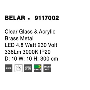 Pendul LED design ultra-modern BELAR NVL-9117002 - Img 2