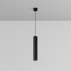 Pendul LED iluminat design tehnic FOCUS D-5,2cm negru 146682 universul-luminii.ro