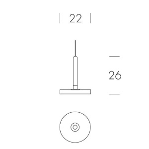 Pendul LED LUX, Lemn masiv, Sticla Turnata, MACRABÈ Small 175912 universul-luminii.ro