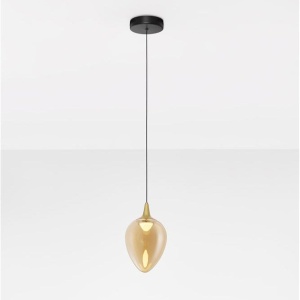Pendul LED modern, Metal, Sticla, Champaign, Nali 245172 universul-luminii.ro