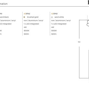 Pendul LED stil modern minimalist ILIOS 1 alb - Img 3