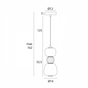 Pendul, Lustra suspendata LED Modern 13W gri deschis 605542 universul-luminii.ro