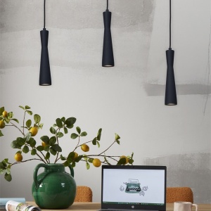 Pendul metal design modern Bordeaux negru 224232 universul-luminii.ro