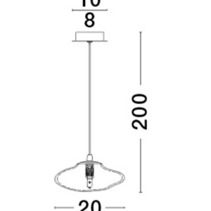 Pendul modern design decorativ KING auriu D-20cm 205152 universul-luminii.ro