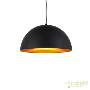 Pendul modern design nordic 18cm MODENA negru/auriu - Img 2