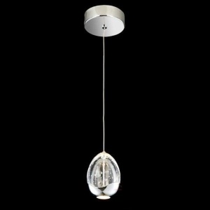 Pendul modern LED diametru 9cm ROCIO crom 784326