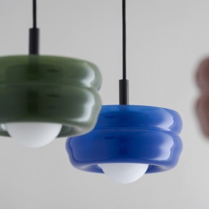 Pendul modern, Living, Hol, Scara, Sticla, Cobalt, TEVO 245682 universul-luminii.ro