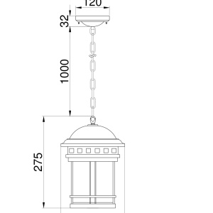 Pendul pentru exterior IP44 design retro SALAMANCA MYO031PL-01BR 91102 universul-luminii.ro