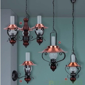 Pendul rustic diametru 20cm Enna 7869 RX - Img 3