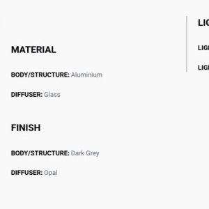 Pendul stil minimalist MINE GLASS SPACE gri 1L - Img 6