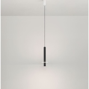 Pendul tub subtire aluminiu negru si alabastru LED NOEMI - Img 4