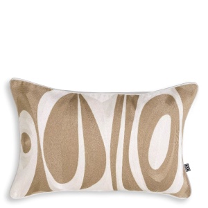 Perna decorativa design LUX Coura bej/ alb