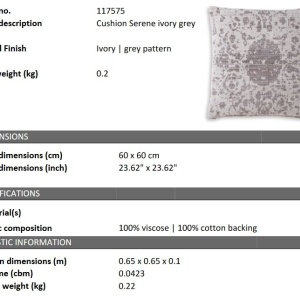 Perna decorativa design LUX Serene 60x60cm - Img 2