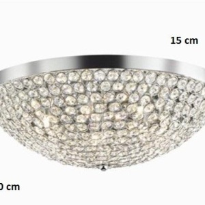 Plafonier diametru 40 cm cristal Venezian ORION PL5 059143 45432 universul-luminii.ro