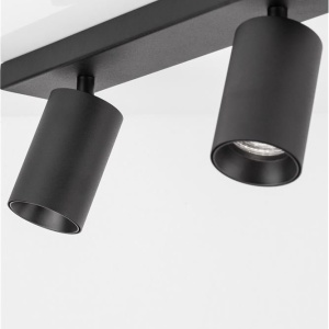 Plafoniera 2L design modern TOD negru 129652 universul-luminii.ro