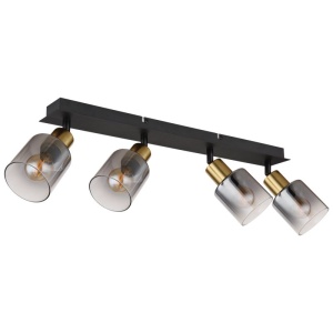 Plafoniera 4L design modern Hollsy negru, auriu - Img 3