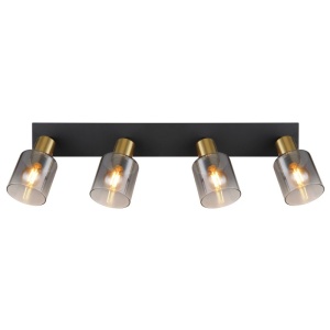 Plafoniera 4L design modern Hollsy negru, auriu - Img 5