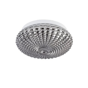 Plafoniera baie moderna 30cm IP44 Clam sticla fumurie NVL-9738254