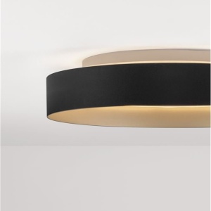 Plafoniera circulara aluminiu negru/auriu LED CCT LUMIA 45cm 632662 universul-luminii.ro