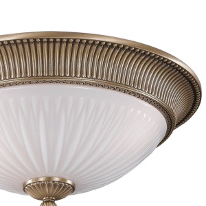Plafoniera clasica design italian din alama, sticla 9250 RA-PL. 9270/3 102532 universul-luminii.ro