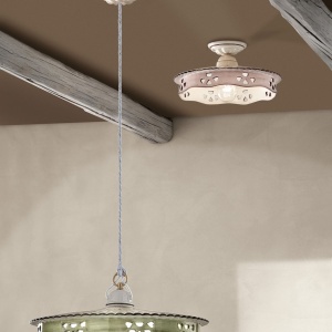 Plafoniera clasica realizata manual din ceramica ALESSANDRIA 33cm 129212 universul-luminii.ro