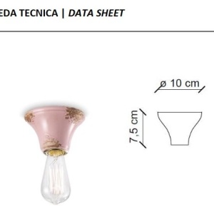 Plafoniera clasica realizata manual din ceramica TRIESTE 128592 universul-luminii.ro