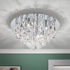 Plafoniera cristal K9 design elegant CELESTE D-45 crom 156472 universul-luminii.ro