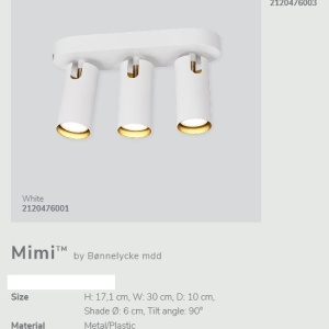 Plafoniera cu 3 spoturi design modern MIMI negru 2120476003 NL 197332 universul-luminii.ro