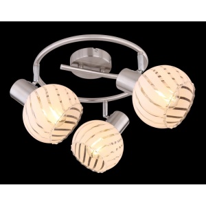 Plafoniera cu 3 spoturi design modern WILLY nichel 114272 universul-luminii.ro