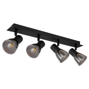Plafoniera cu 4 spoturi directionabile design modern CLAUDE negru 114042 universul-luminii.ro