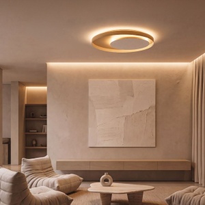 Plafoniera cu lumina indirecta LED CCT sus si jos JAVA 70cm