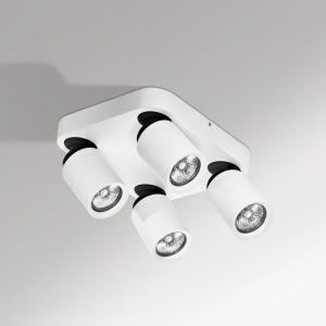 Plafoniera cu spoturi stil modern minimalist Tomi 4 KW alba 43422 universul-luminii.ro