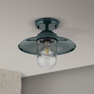 Plafoniera de exterior stil vintage IP44 EDWARD verde 157332 universul-luminii.ro