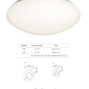 Plafoniera design circular ZERO 3L - Img 3