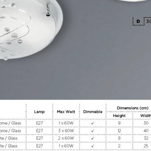 Plafoniera design elegant 40cm Flush 2140-40 SRT - Img 3