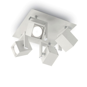 Plafoniera design modern cu 4 spoturi directionabile MOUSE PL4 alba 073583