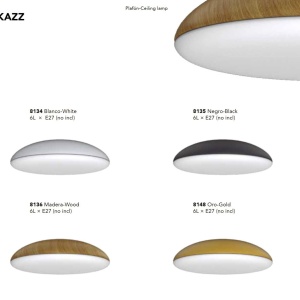 Plafoniera design modern KAZZ 6L neagra 132222 universul-luminii.ro