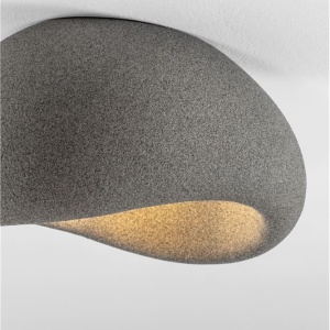 Plafoniera design modern, Stone Gray, AERE, L 40cm 245552 universul-luminii.ro
