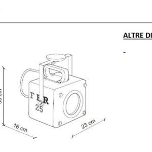 Plafoniera design retro realizat manual din ceramica INDUSTRIAL 126282 universul-luminii.ro