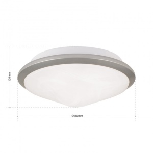 Plafoniera diametru 26cm, Rima satin chrome NU 9-310/26 Titan OR 197632 universul-luminii.ro