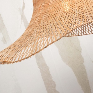 Plafoniera din bambus Ibiza L 65cm, natur 142202 universul-luminii.ro
