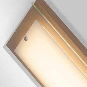 Plafoniera din lemn si sticla, LED Hardwood 29x29cm G94477/35 BL 56022 universul-luminii.ro
