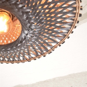 Plafoniera eco din bambus Kalimantan 87cm nat/bl 121012 universul-luminii.ro