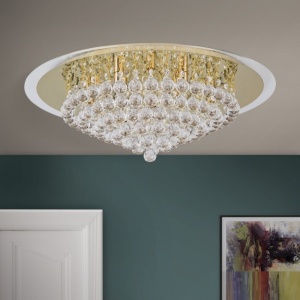 Plafoniera eleganta cristal K9 diam. 62cm Gloria DLU 2378/9/62 gold OR 179102 universul-luminii.ro